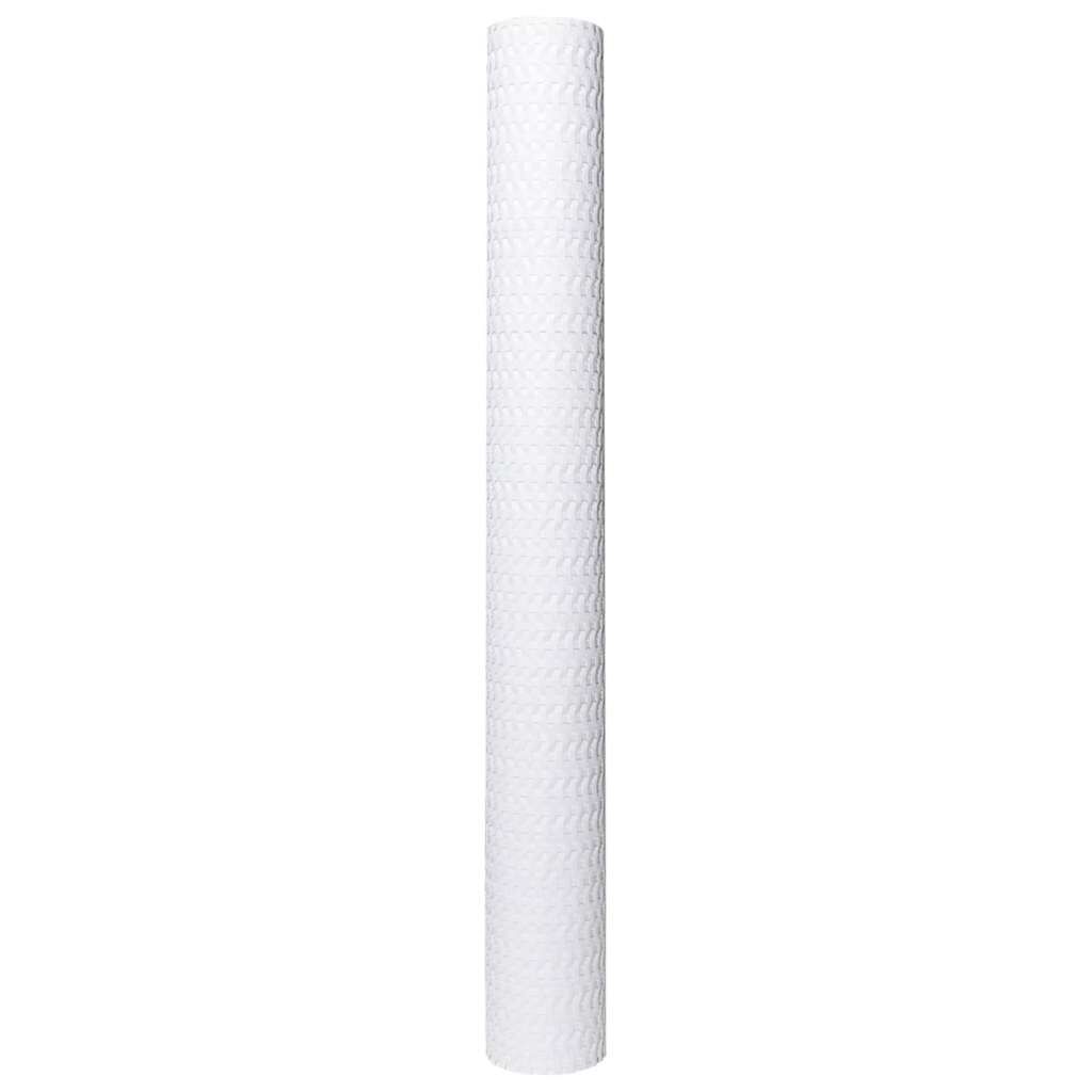 vidaXL Διαχωριστικό Βεράντας Λευκό 400 x 80 εκ. από Συνθετικό Ρατάν