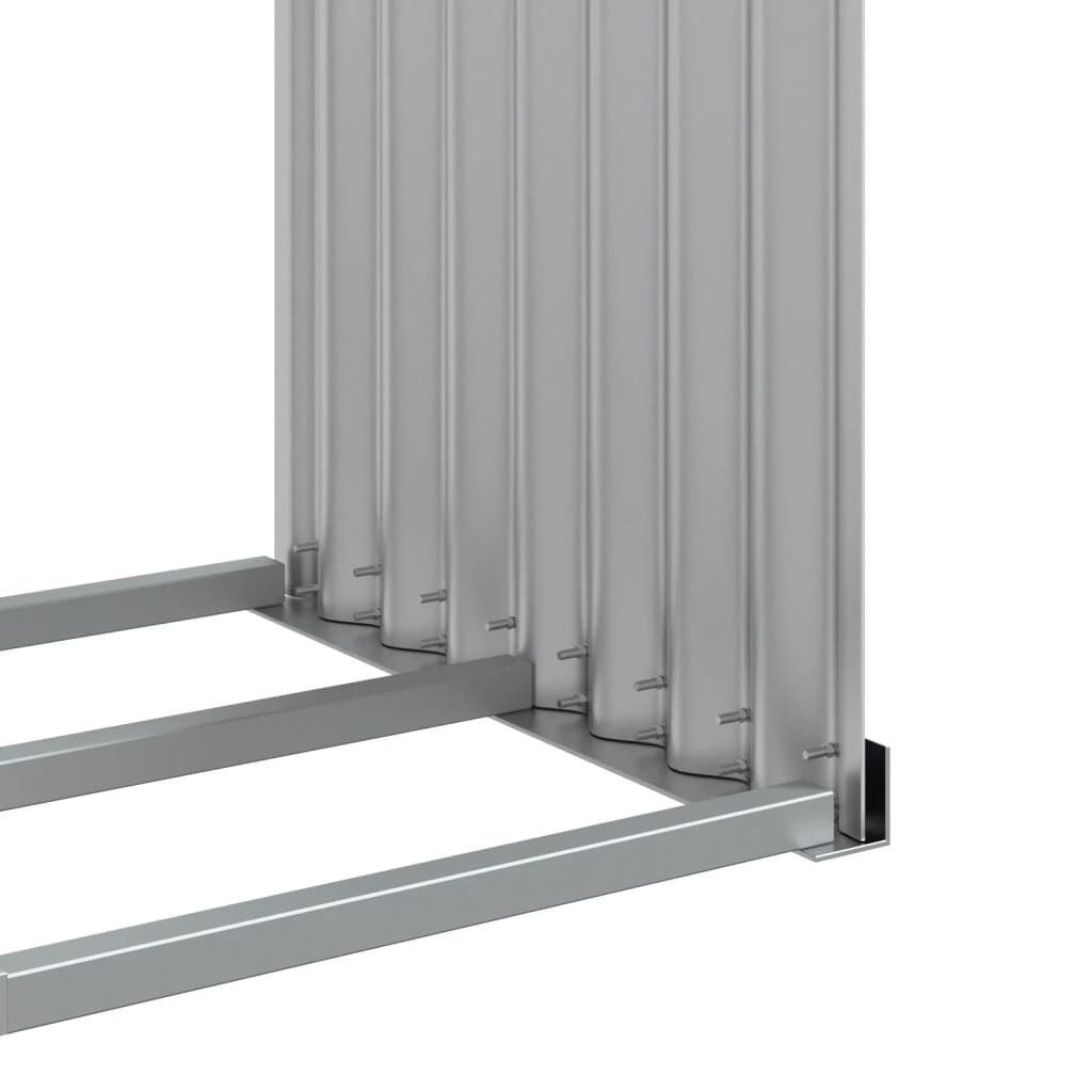 vidaXL Ξυλοθήκη Ανθρακί 120x45x100 εκ. από Γαλβανισμένο Ατσάλι