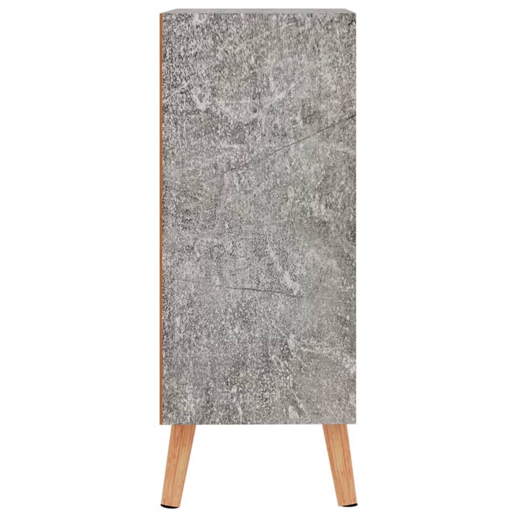vidaXL Μπουφές Γκρι Σκυροδέματος 60x30x72 εκ. Επεξεργασμένο Ξύλο