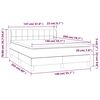 vidaXL &Kappa;&rho;&epsilon;&beta;ά&tau;&iota; Boxspring &mu;&epsilon; &Sigma;&tau;&rho;ώ&mu;&alpha; &Sigma;&kappa;&omicron;ύ&rho;&omicron; &Gamma;&kappa;&rho;&iota; 140x200 &epsilon;&kappa; &Upsilon;&phi;&alpha;&sigma;&mu;ά&tau;&iota;&nu;&omicron;