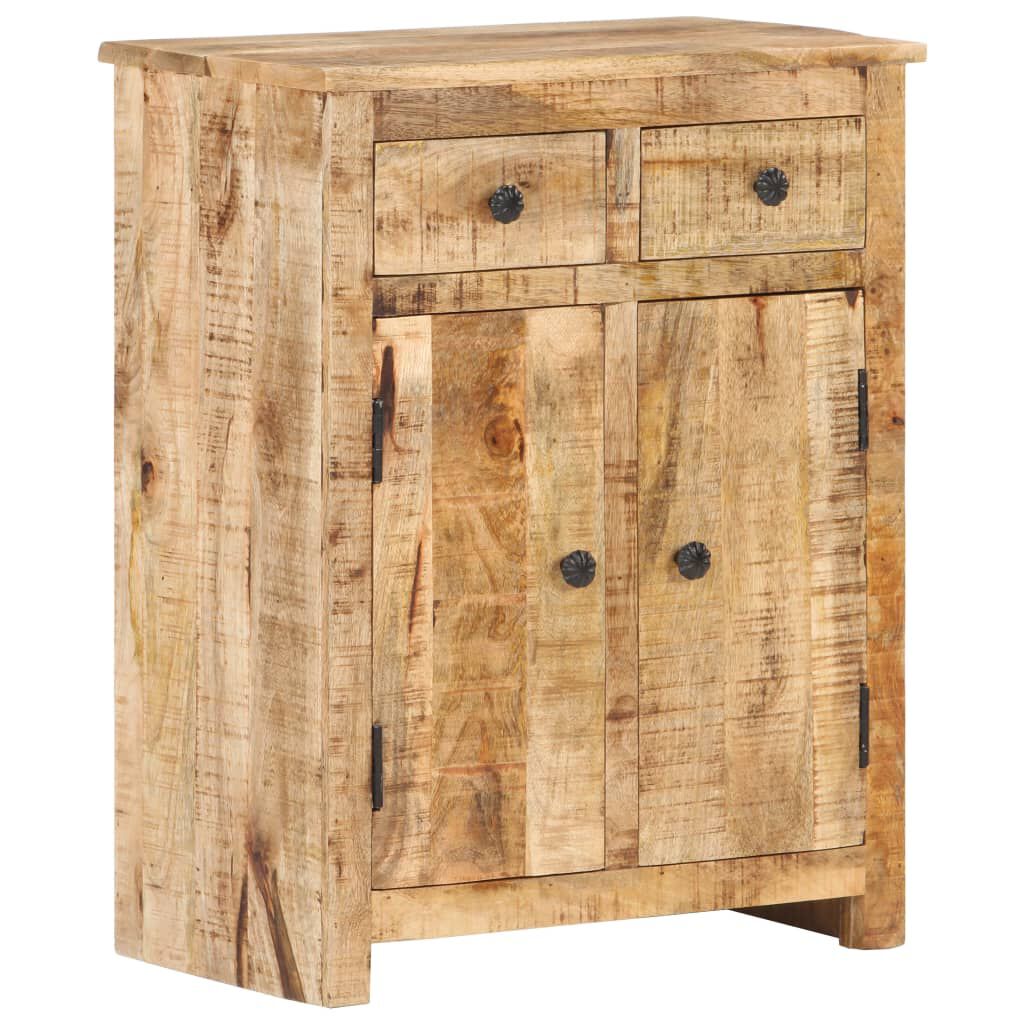 vidaXL Ντουλάπι με Συρτάρια 59x35x75 εκ. από Ακατέργαστο Ξύλο Μάνγκο
