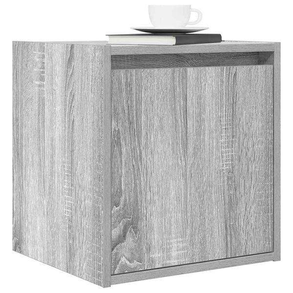 vidaXL Κομοδίνα Επιτοίχια Γκρι Sonoma 38x34x40 εκ.