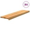 vidaXL &Pi;&alpha;&tau;ά&kappa;&iota;&alpha; &Sigma;&kappa;ά&lambda;&alpha;&sigmaf; 4 &tau;&epsilon;&mu;. &Alpha;&nu;&omicron;&iota;&chi;&tau;ό &Kappa;&alpha;&phi;έ 100x25x2 cm &Xi;ύ&lambda;&omicron; &Delta;&rho;&upsilon;ό&sigmaf;