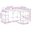 vidaXL Γραφείο Sonoma Δρυς 139 x 139 x 75 εκ. από Επεξεργασμένο Ξύλο
