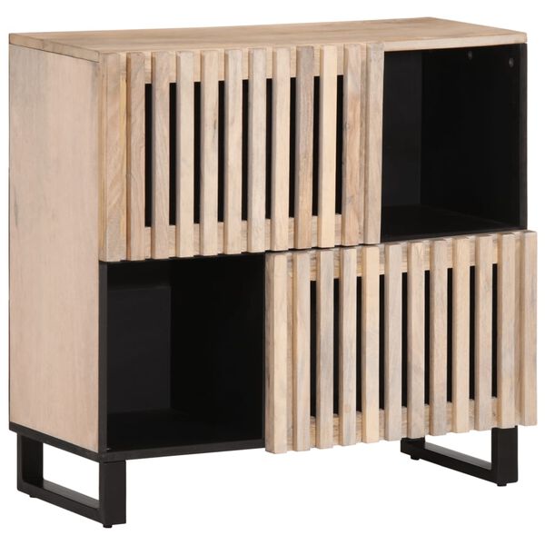 vidaXL Ντουλάπι 80x34x75 εκ. από Μασίφ Ξύλο Μάνγκο