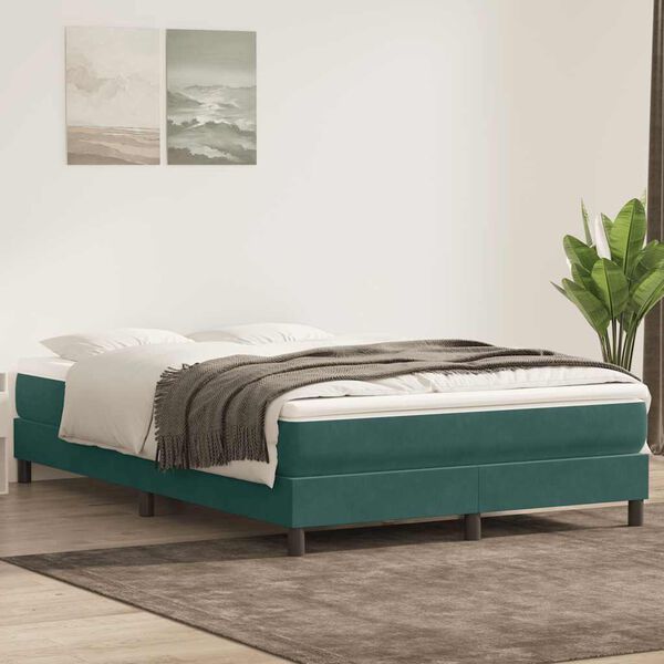 vidaXL &Kappa;&rho;&epsilon;&beta;ά&tau;&iota; Boxspring &mu;&epsilon; &Sigma;&tau;&rho;ώ&mu;&alpha; &Sigma;&kappa;&omicron;ύ&rho;&omicron; &Pi;&rho;ά&sigma;&iota;&nu;&omicron; 160x210&epsilon;&kappa;. &Beta;&epsilon;&lambda;&omicron;ύ&delta;&iota;&nu;&omicron;