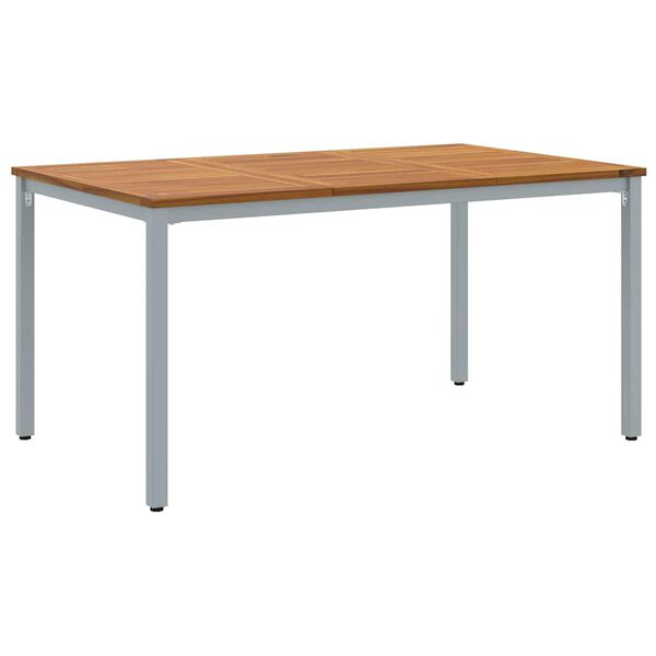 vidaXL Υπαίθρια Τραπέζια Φυσικό και γκρι 150 x 90 x 75 cm