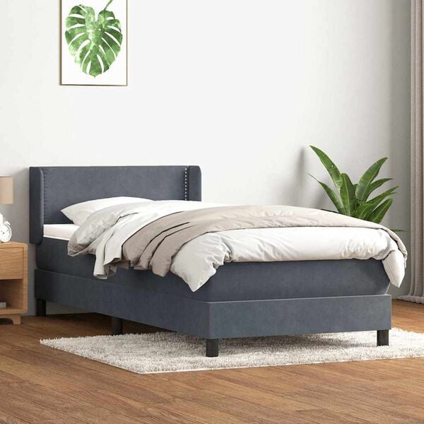 vidaXL &Kappa;&rho;&epsilon;&beta;ά&tau;&iota; Boxspring &mu;&epsilon; &Sigma;&tau;&rho;ώ&mu;&alpha; &Sigma;&kappa;&omicron;ύ&rho;&omicron; &Gamma;&kappa;&rho;&iota; 100x210 &epsilon;&kappa;. &Beta;&epsilon;&lambda;&omicron;ύ&delta;&iota;&nu;&omicron;