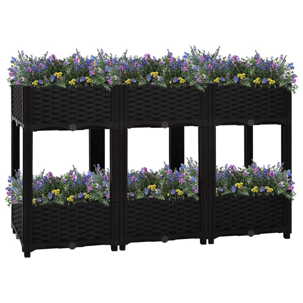 vidaXL Ζαρντινιέρα 120 x 40 x 71 εκ. από Πολυπροπυλένιο