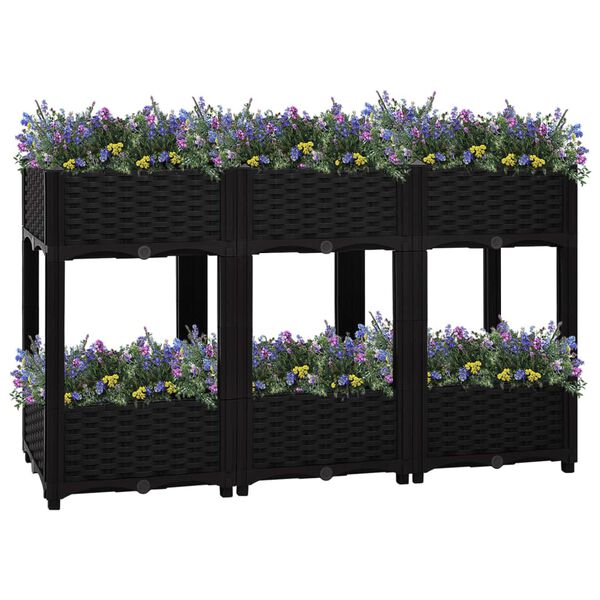 vidaXL Ζαρντινιέρα 120 x 40 x 71 εκ. από Πολυπροπυλένιο
