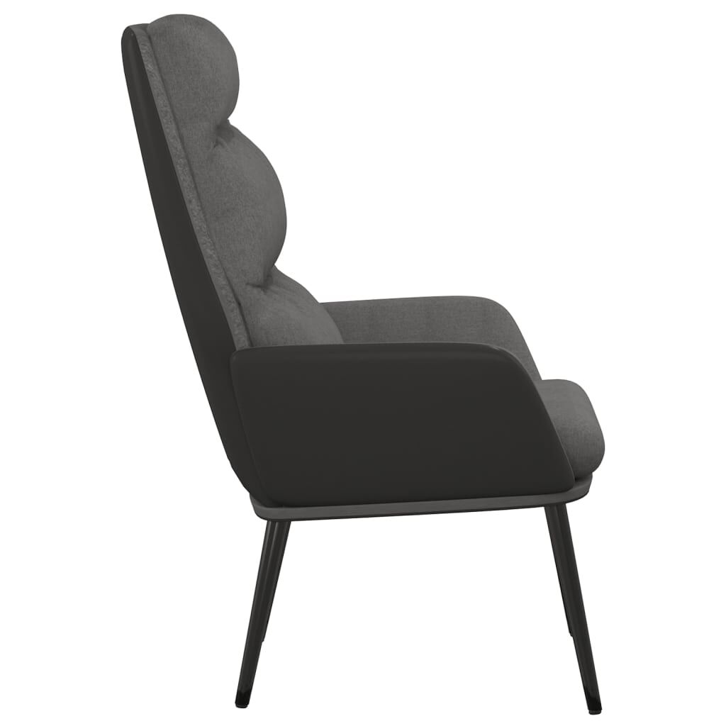 vidaXL Πολυθρόνα Relax Ανοιχτό Γκρι Υφασμάτινη