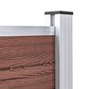 vidaXL Πάνελ Περίφραξης Καφέ 175 x 105 εκ. από WPC