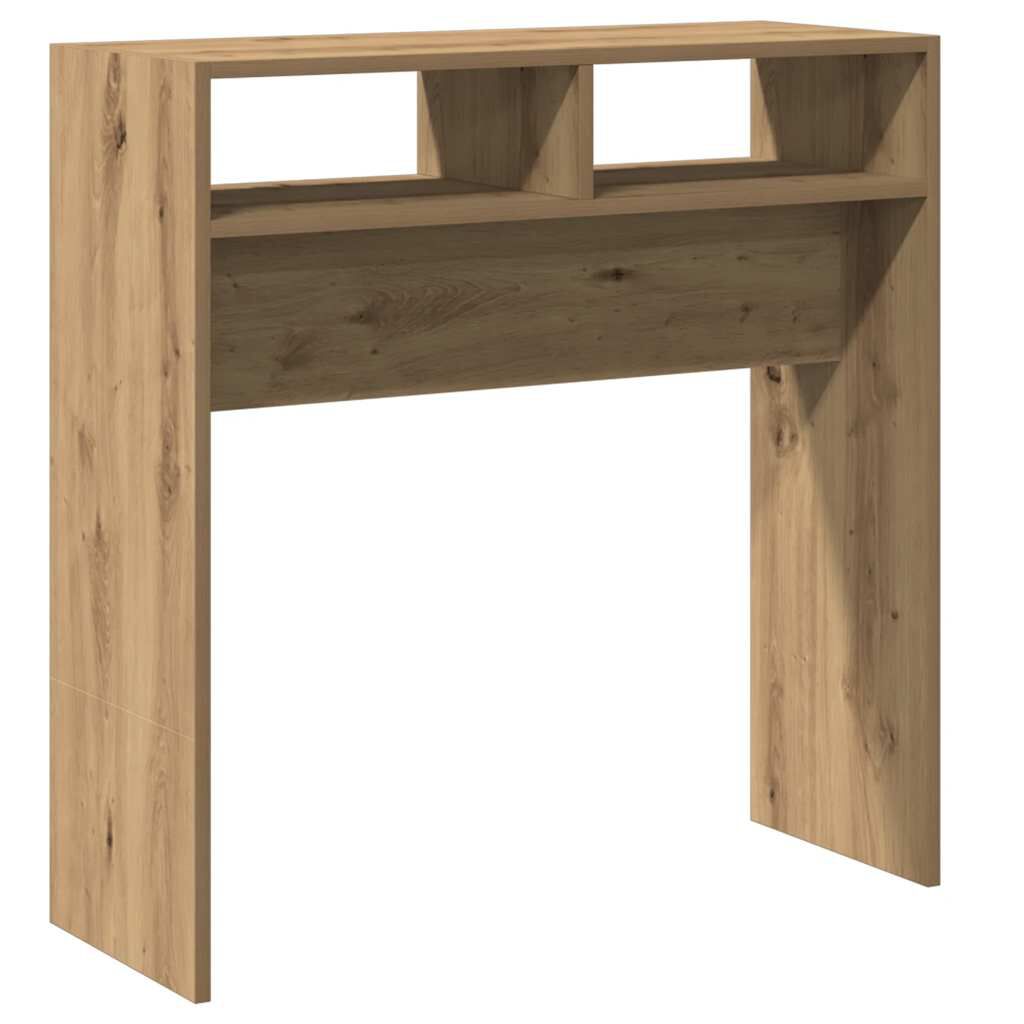 vidaXL Τραπέζι Κονσόλα Αρτισιανή Δρυς 78x30x80 εκ Επεξεργασμένο Ξύλο