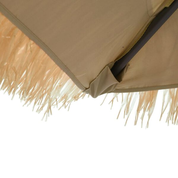 vidaXL Ομπρέλα Κήπου με Ατσάλινο Ιστό Καφέ 268x268x226 εκ.