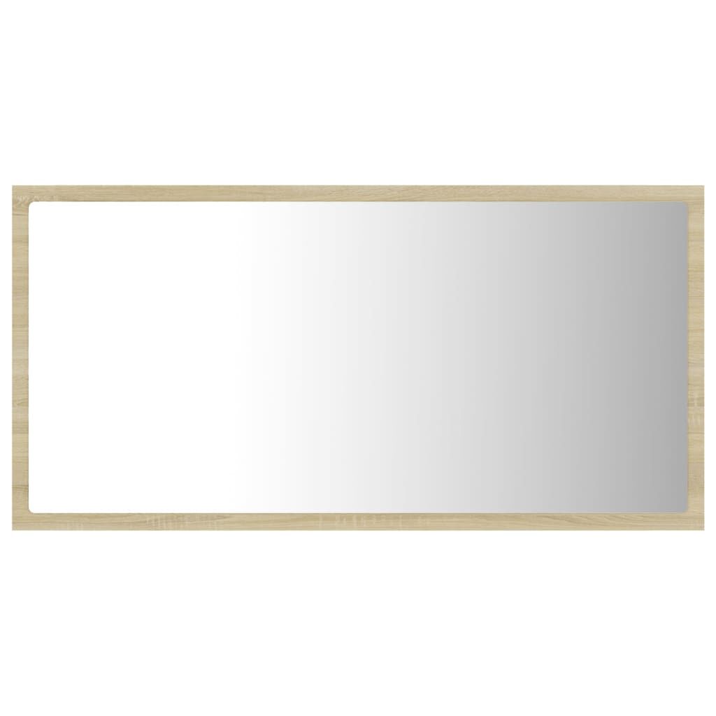vidaXL Καθρέφτης Μπάνιου με LED Sonoma Δρυς 80x8,5x37 εκ. Ακρυλικός