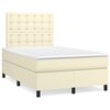vidaXL &Kappa;&rho;&epsilon;&beta;ά&tau;&iota; Boxspring &mu;&epsilon; &Sigma;&tau;&rho;ώ&mu;&alpha; &Kappa;&rho;&epsilon;&mu; 120x200&epsilon;&kappa;. &alpha;&pi;ό &Sigma;&upsilon;&nu;&theta;&epsilon;&tau;&iota;&kappa;ό &Delta;έ&rho;&mu;&alpha;