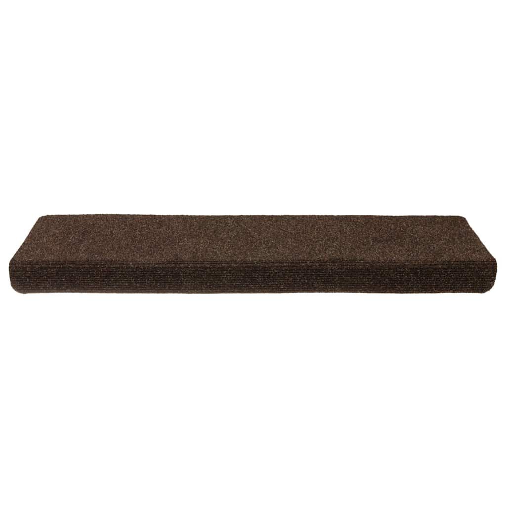 vidaXL Πατάκια Σκάλας Αυτοκόλλητα 30 τεμ. Καφέ 65x21x4 εκ.