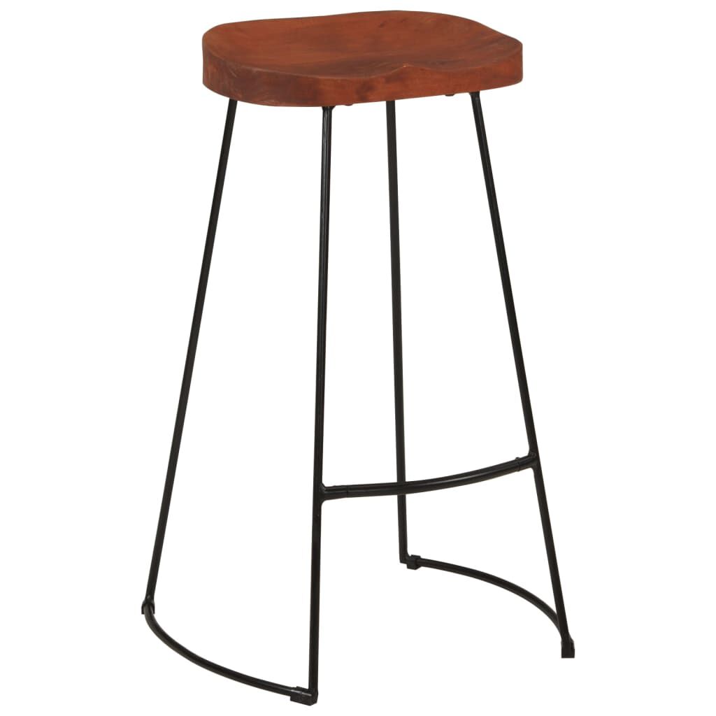 vidaXL Σκαμπό Μπαρ Gavin 2 τεμ. 50x40x78 εκ. από Μασίφ Ξύλο Μάνγκο