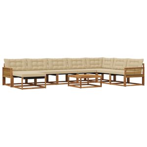 vidaXL &Sigma;&epsilon;&iota;&rho;ά &Kappa;&alpha;&nu;&alpha;&pi;έ &Epsilon;&xi;&omega;&tau;&epsilon;&rho;&iota;&kappa;&omicron;ύ &mu;&epsilon; &mu;&alpha;&xi;&iota;&lambda;ά&rho;&iota; 9 pcs &Phi;&upsilon;&sigma;&iota;&kappa;ό &kappa;&alpha;&iota; &Mu;&pi;&epsilon;&zeta;