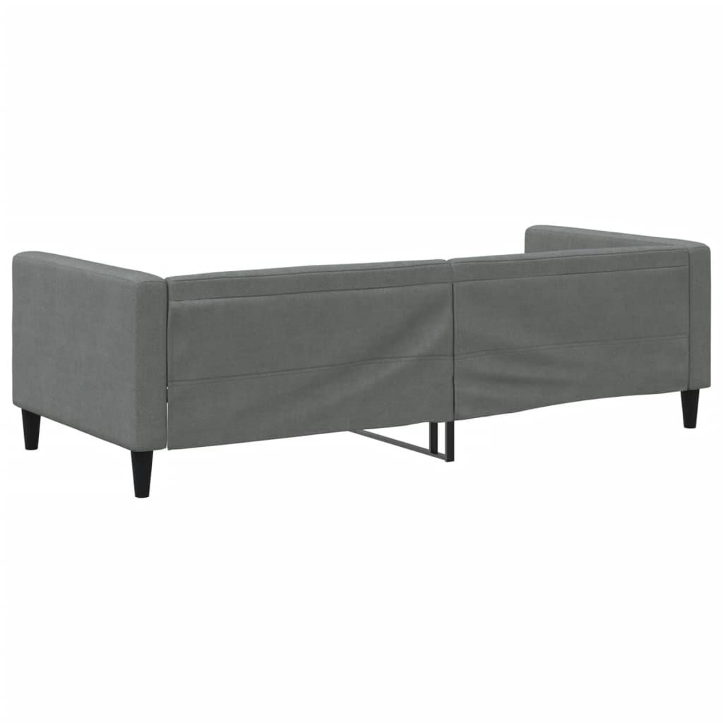 vidaXL Καναπές Κρεβάτι Σκούρο Γκρι 90 x 190 εκ. Υφασμάτινος