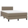 vidaXL &Kappa;&rho;&epsilon;&beta;ά&tau;&iota; Boxspring &mu;&epsilon; &Sigma;&tau;&rho;ώ&mu;&alpha; Taupe 120x200 &epsilon;&kappa;. &Upsilon;&phi;&alpha;&sigma;&mu;ά&tau;&iota;&nu;&omicron;