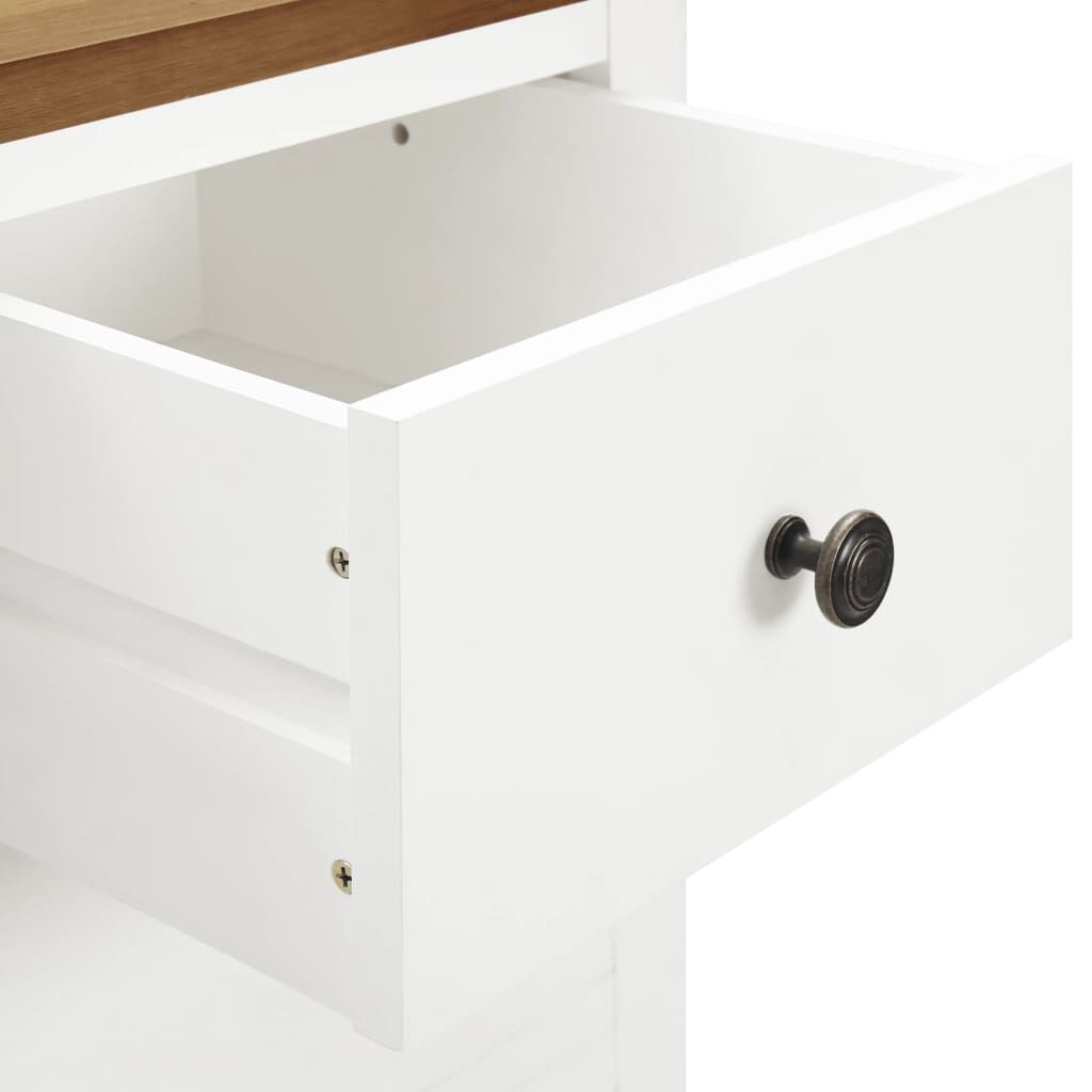 vidaXL Ντουλάπι με Συρτάρια 76 x 52 x 105 εκ. από Μασίφ Ξύλο Δρυός