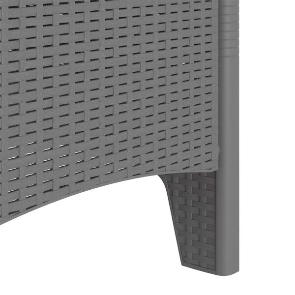 vidaXL Καρέκλες κήπου 4 pcs Ανοιχτό γκρι 53 x 49 x 85 εκ. Πλαστικό
