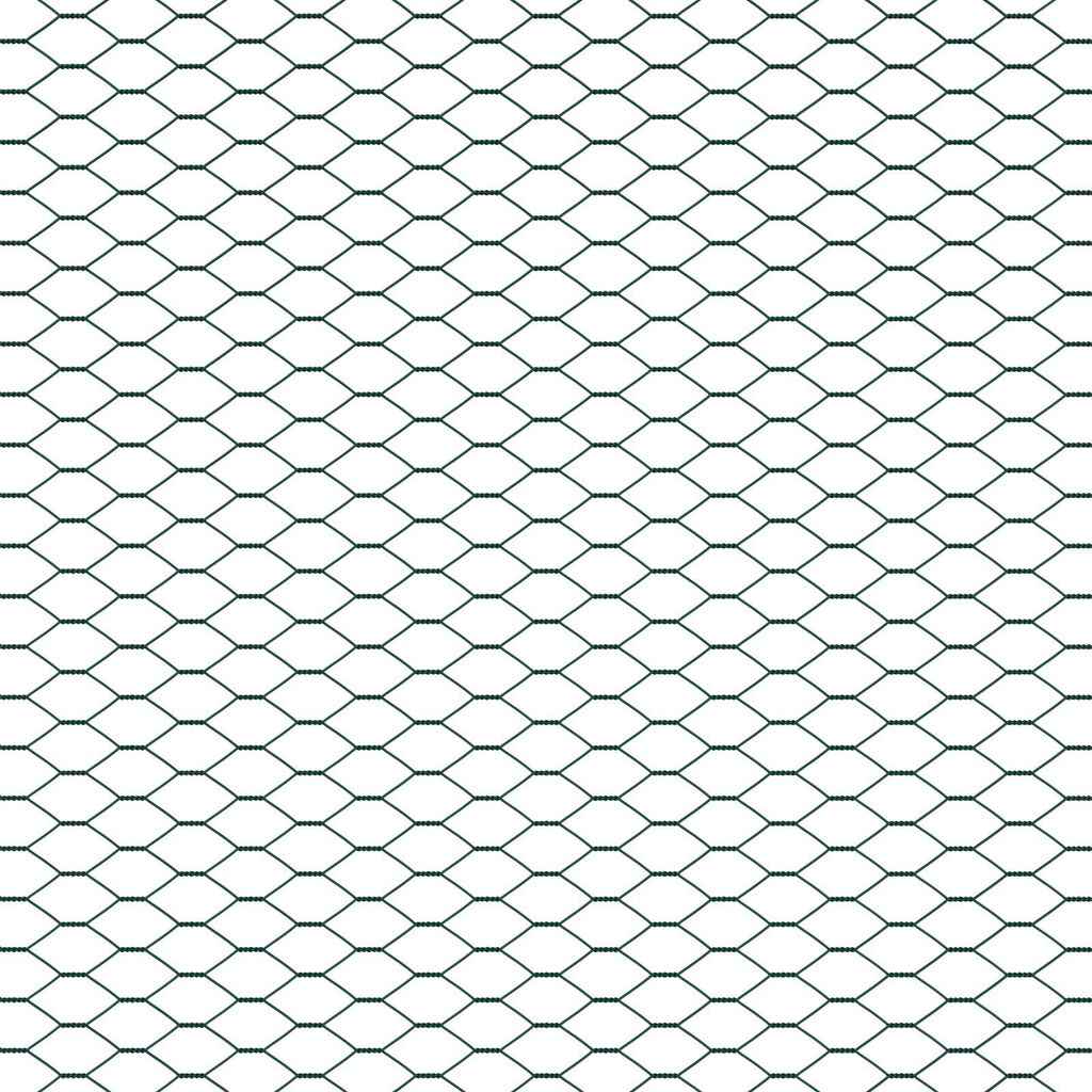 vidaXL Σετ Φράχτη Σετ 2 Πράσινο Μέταλλο, PVC 25 x 1.5 μ Ανθεκτικό