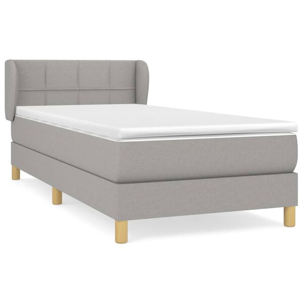 vidaXL &Kappa;&rho;&epsilon;&beta;ά&tau;&iota; Boxspring &mu;&epsilon; &Sigma;&tau;&rho;ώ&mu;&alpha; &Alpha;&nu;&omicron;&iota;&chi;&tau;ό &Gamma;&kappa;&rho;&iota; 90x190 &epsilon;&kappa;. &Upsilon;&phi;&alpha;&sigma;&mu;ά&tau;&iota;&nu;&omicron;