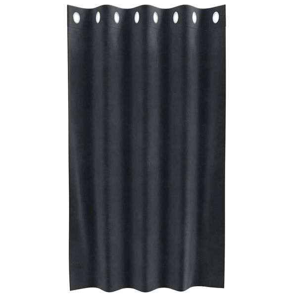 vidaXL Κουρτίνες συσκότισης 2 pcs Σκούρο γκρι 140 x 140 cm Βελούδο