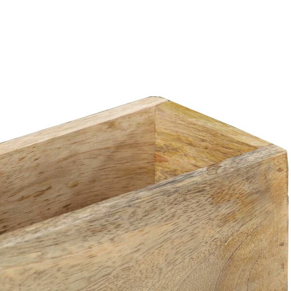 vidaXL Ραφιέρα Τοίχου για Περιοδικά 30x11x72 εκ. από Μασίφ Ξύλο Μάνγκο