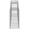 vidaXL Συρματοκιβώτια Τοξωτά 10 τεμ. 300x30x60/80 εκ. Γαλβαν. Ατσάλι