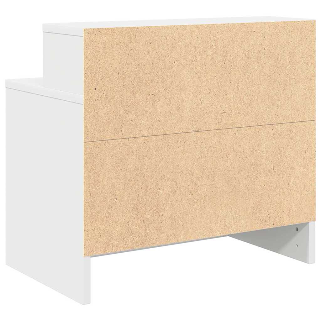 vidaXL Κομοδίνο με συρτάρι Λευκό 51x31x47 cm