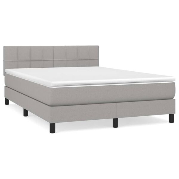 vidaXL &Kappa;&rho;&epsilon;&beta;ά&tau;&iota; Boxspring &mu;&epsilon; &Sigma;&tau;&rho;ώ&mu;&alpha; &Alpha;&nu;&omicron;&iota;&chi;&tau;ό &Gamma;&kappa;&rho;&iota; 140x200 &epsilon;&kappa;. &Upsilon;&phi;&alpha;&sigma;&mu;ά&tau;&iota;&nu;&omicron;