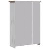 vidaXL Ντουλάπα Τρίφυλλη Λευκή 118x50x171,5εκ Ξύλο Πεύκου Σειρά Panama