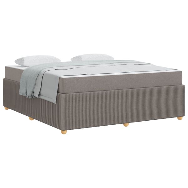 vidaXL &Sigma;&kappa;&epsilon;&lambda;&epsilon;&tau;ό&sigmaf; &Kappa;&rho;&epsilon;&beta;&alpha;&tau;&iota;&omicron;ύ &mu;&epsilon; &sigma;&tau;&rho;ώ&mu;&alpha; Taupe 180 x 200 cm ύ&phi;&alpha;&sigma;&mu;&alpha;