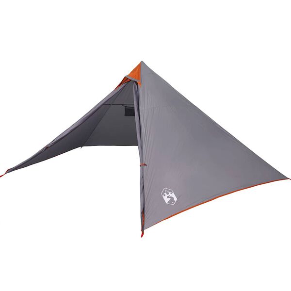 vidaXL Σκηνή Κάμπινγκ Tipi 7 Ατόμων Αδιάβροχη Γκρι/Πορτοκαλί
