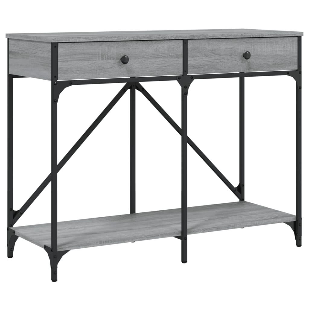 vidaXL Τραπέζι Κονσόλα Γκρι Sonoma 100x39x78,5 εκ. Επεξεργασμένο Ξύλο