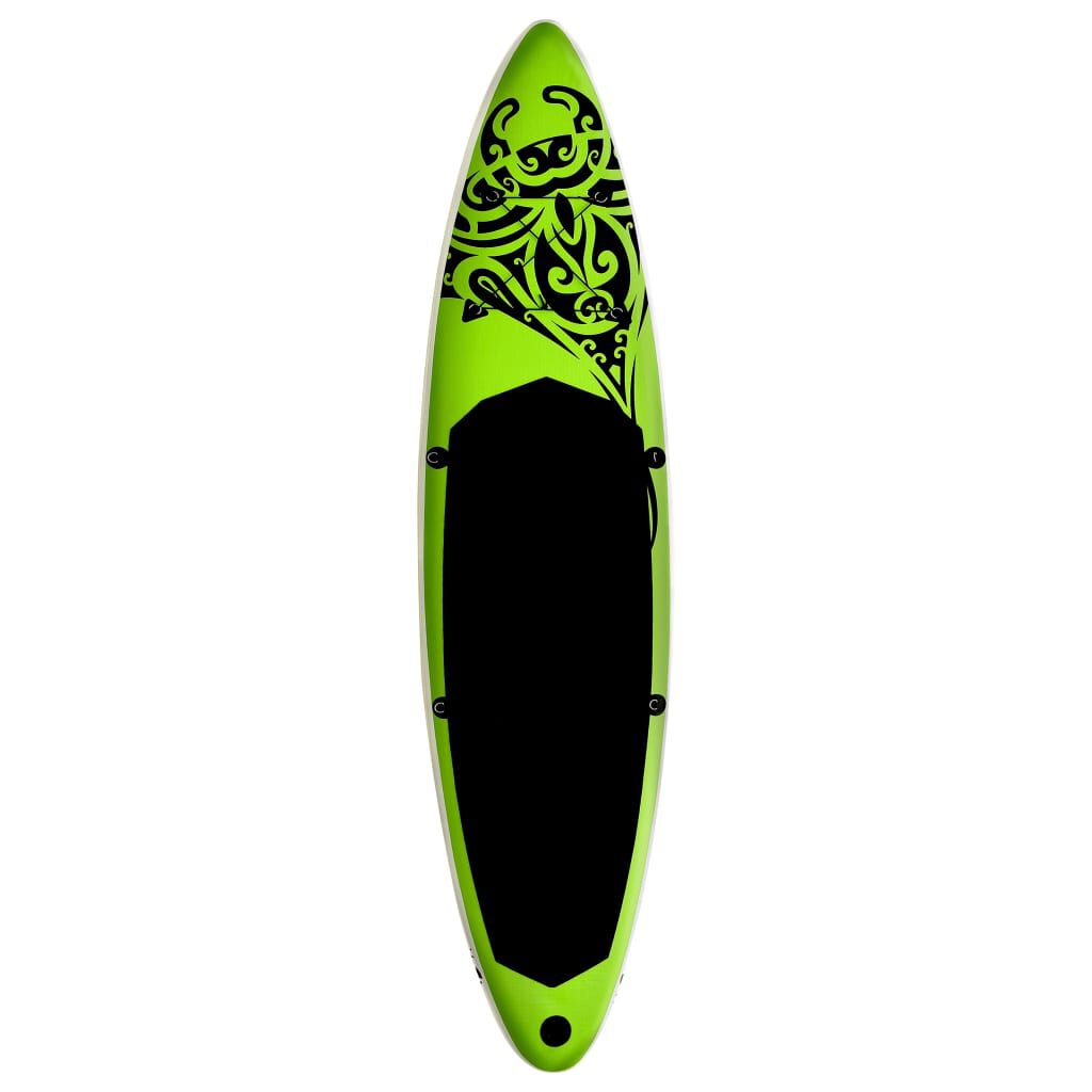 vidaXL Σανίδα SUP Φουσκωτή Σετ Πράσινη 305 x 76 x 15 εκ.