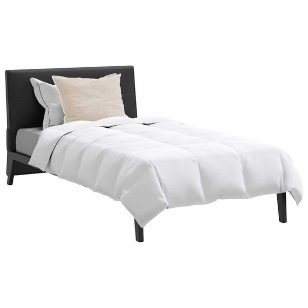 vidaXL Σετ Κουβέρτας με μαξιλάρι 2 pcs Λευκό 140 x 220 cm Πούπουλο