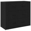 vidaXL Μπουφές Μαύρη δρυς 240 x 33 x 70 εκ. Επεξεργασμένο ξύλο