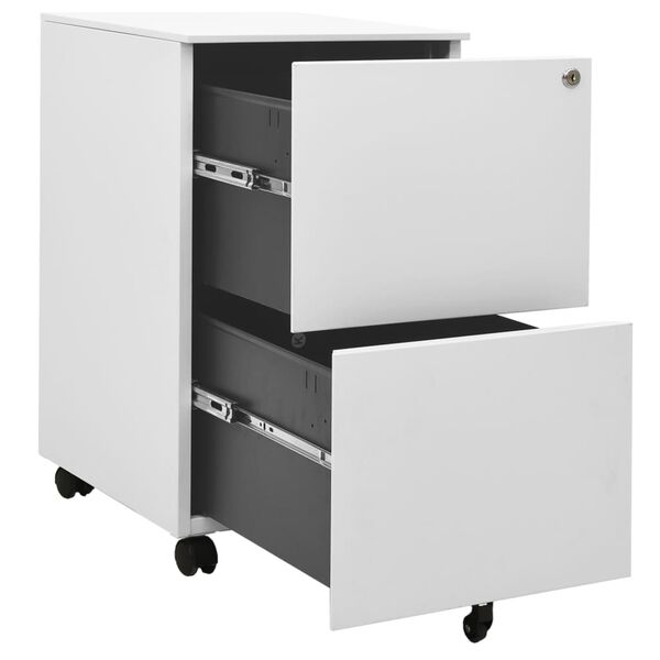vidaXL Αρχειοθήκη Φορητή Ανοιχτό Γκρι 39 x 45 x 67 εκ. Ατσάλινη