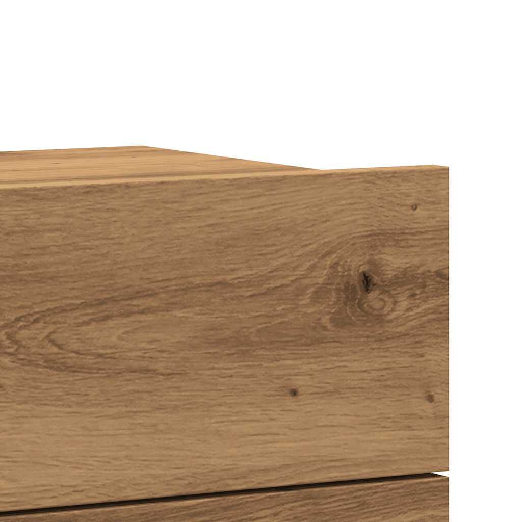 vidaXL Επιτοίχια κομοδίνα 2 τεμάχια Artisan Oak 40x32x30 cm