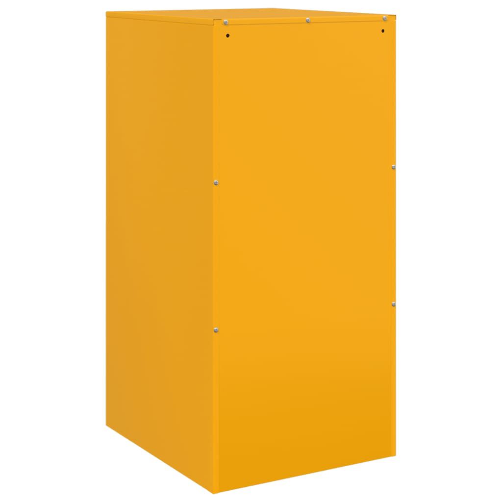vidaXL Ντουλάπι Μουσταρδί 34,5x39x73 εκ. από Ατσάλι