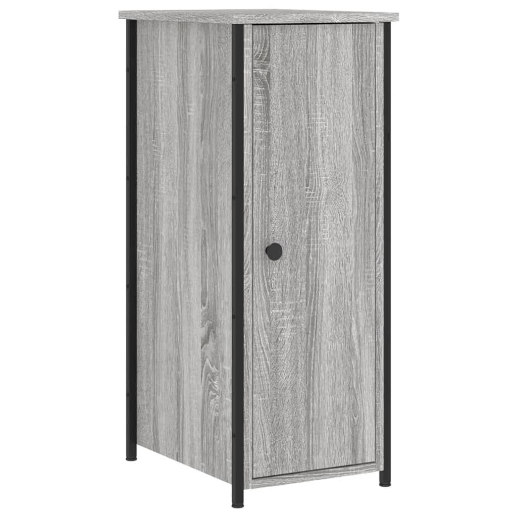 vidaXL Κομοδίνο Γκρι Sonoma 32 x 42 x 80 εκ. από Επεξεργασμένο Ξύλο