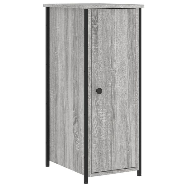 vidaXL Κομοδίνο Γκρι Sonoma 32 x 42 x 80 εκ. από Επεξεργασμένο Ξύλο