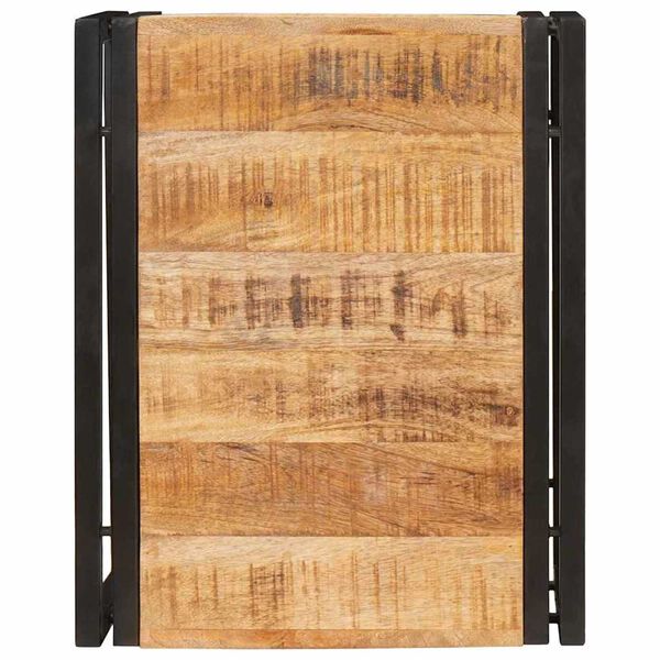 vidaXL Ράφι μπάνιου με ράφι 40 x 50 x 23 εκ Στερεό ξύλο μάγκο, σίδηρος