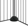 vidaXL Κλουβί Κατοικίδιων 12 Πάνελ με Πόρτα Μαύρο Ατσάλι 35x35 εκ.