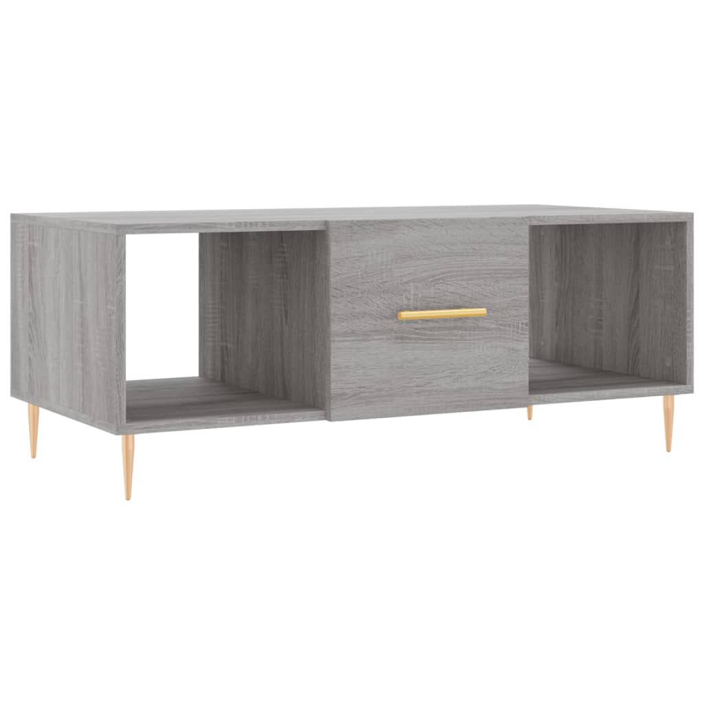 vidaXL Τραπεζάκι Σαλονιού Γκρι Sonoma 102x50x40 εκ. Επεξεργασμένο Ξύλο