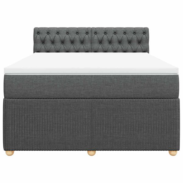 vidaXL &Kappa;&rho;&epsilon;&beta;ά&tau;&iota; Boxspring &mu;&epsilon; &Sigma;&tau;&rho;ώ&mu;&alpha; &Sigma;&kappa;&omicron;ύ&rho;&omicron; &Gamma;&kappa;&rho;&iota; 140x200 &epsilon;&kappa; &Upsilon;&phi;&alpha;&sigma;&mu;ά&tau;&iota;&nu;&omicron;